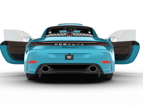 Siedziba gł&oacute;wna Porsche 911 Carrera T Formosa 2026 Model 3D