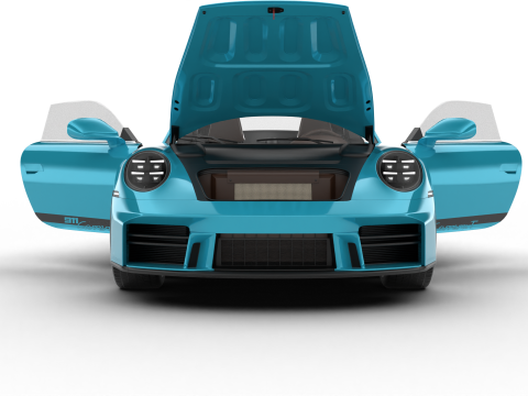 Siedziba gł&oacute;wna Porsche 911 Carrera T Formosa 2026 Model 3D