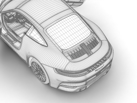 Siedziba gł&oacute;wna Porsche 911 Carrera T Formosa 2026 Model 3D