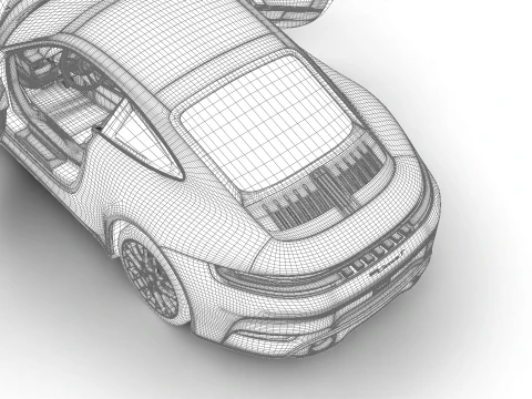 Porsche 911 Carrera T Formosa 2026 HQ 3D Model