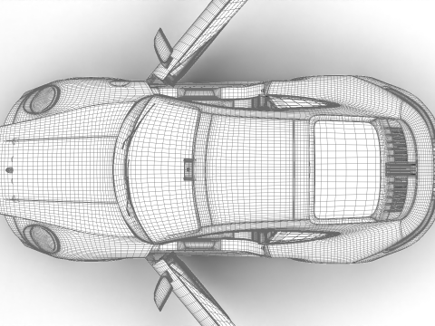 Siedziba gł&oacute;wna Porsche 911 Carrera T Formosa 2026 Model 3D