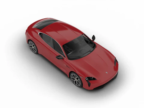 Porsche Taycan Turbo 2025 Modello 3D