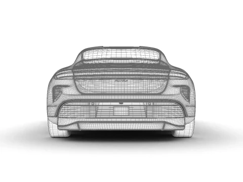 Porsche Taycan Turbo 2025 Modello 3D