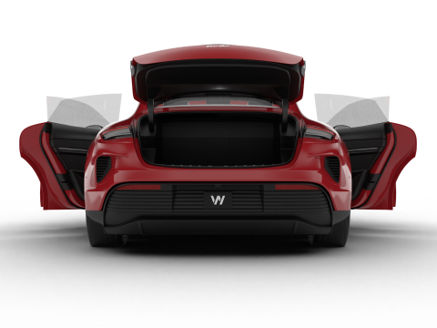 Porsche Taycan Turbo 2025 HQ Modello 3D