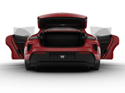 Porsche Taycan Turbo 2025 HQ 3D Model