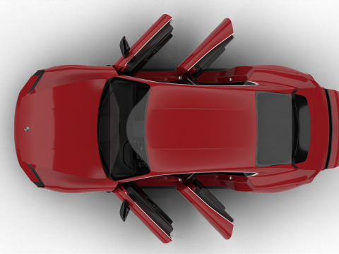 Porsche Taycan Turbo 2025 HQ Modello 3D