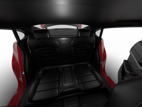 Porsche Taycan Turbo 2025 HQ Modello 3D