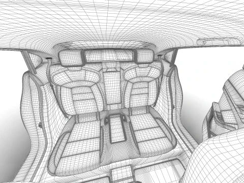 Porsche Taycan Turbo 2025 HQ 3D Model