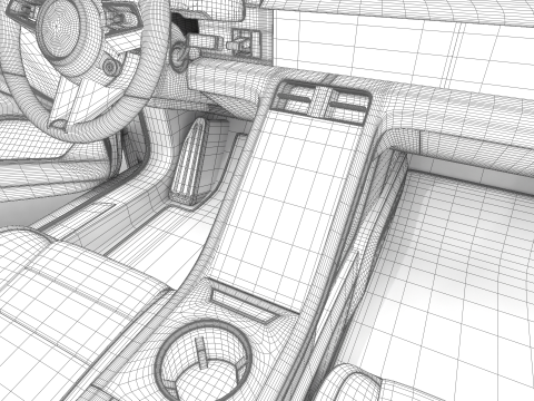 Porsche Taycan Turbo 2025 HQ Modello 3D