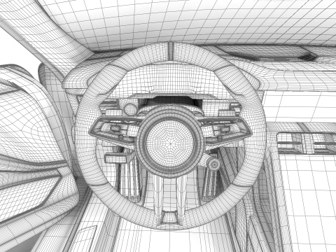Porsche Taycan Turbo 2025 HQ Modello 3D