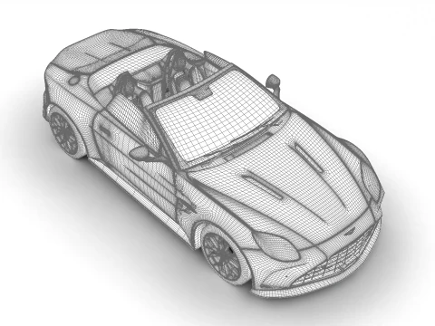 阿斯顿&middot;马丁 Vantage 敞篷跑车 2026 3D 模型