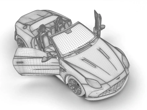 Aston Martin Vantage Roadster 2026 Modello 3D