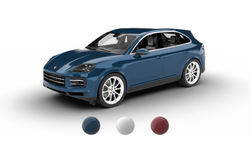 Porsche Cayenne 2025 3D Model .c4d .max .obj .3ds .fbx .stl .blend 