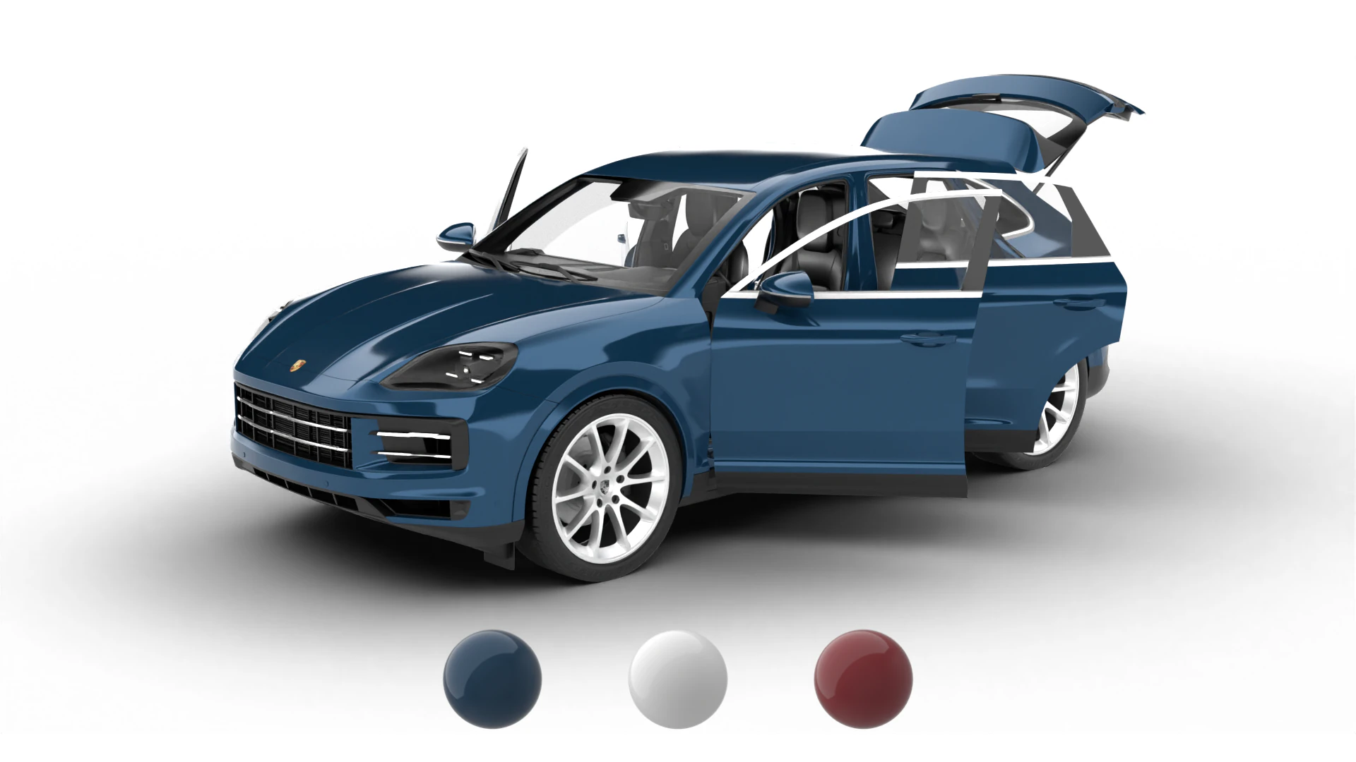 Porsche Cayenne 2025 HQ 3D Model .c4d .max .obj .3ds .fbx .stl .blend 