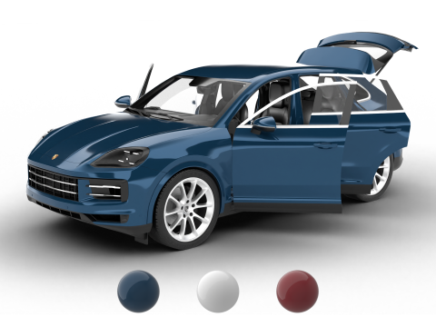 Порше Кайен 2025 Штаб-квартира 3D Модель