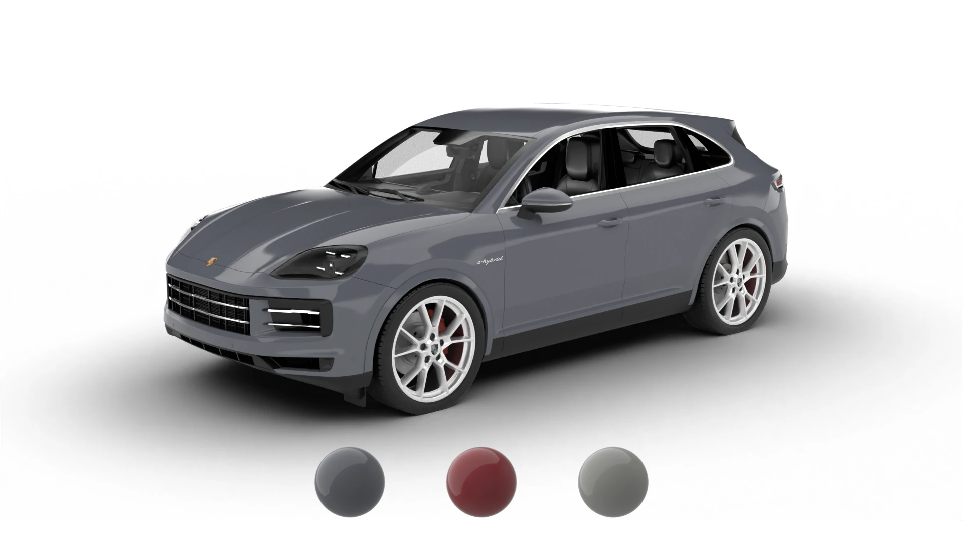 Porsche Cayenne S E-Hybrid 2025 3D Model .c4d .max .obj .3ds .fbx .stl .blend