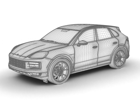 Porsche Cayenne S E-Hybrid 2025 Modello 3D