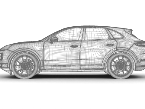 Porsche Cayenne S E-Hybrid 2025 Modello 3D