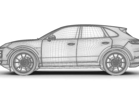 Porsche Cayenne S E-Hybrid 2025 3D Model