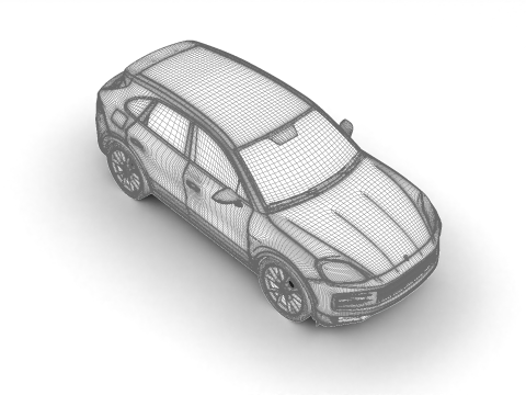 Porsche Cayenne S E-Hybrid 2025 Modello 3D