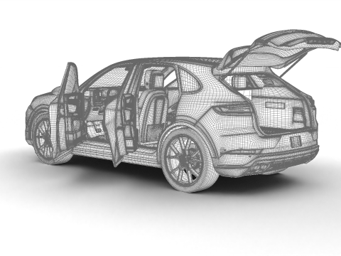Porsche Cayenne S E-Hybrid 2025 HQ Modello 3D