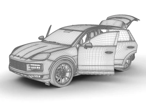 Porsche Cayenne S E-Hybrid 2025 HQ 3D Model