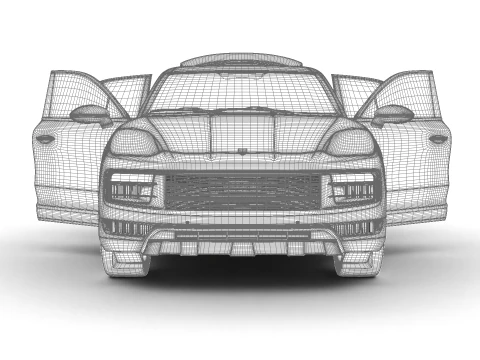 Porsche Cayenne S E-Hybrid 2025 HQ 3D Model