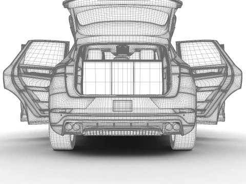 Porsche Cayenne S E-Hybrid 2025 HQ 3D Model