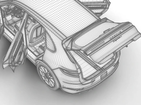 Porsche Cayenne S E-Hybrid 2025 HQ 3D Model