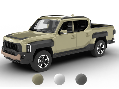 Киа Тасман 2026 3D Модель