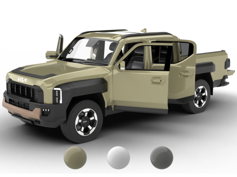 Киа Тасман 2026 HQ 3D Модель