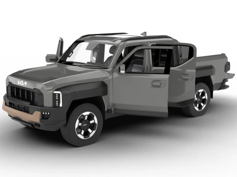 Sede centrale Kia Tasman 2026 Modello 3D