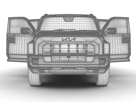 Sede centrale Kia Tasman 2026 Modello 3D