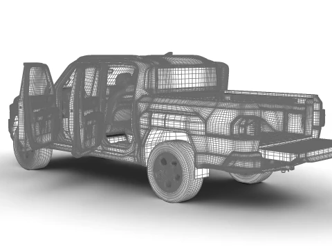 Sede centrale Kia Tasman 2026 Modello 3D