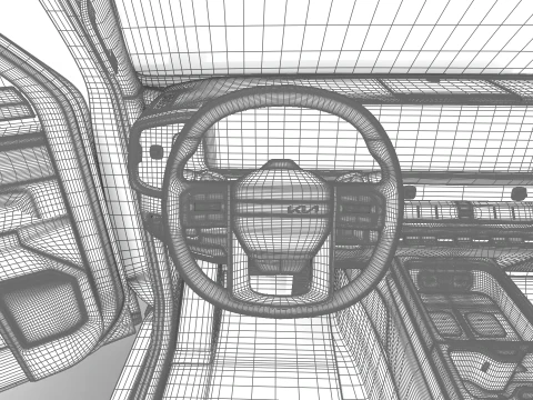 Sede centrale Kia Tasman 2026 Modello 3D