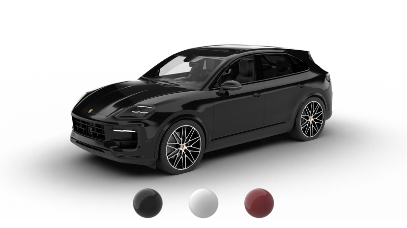 Porsche Cayenne Edizione Nera 2025 Modello 3D .c4d .max .obj .3ds .fbx .stl .blend