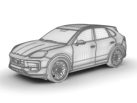 Porsche Cayenne Edizione Nera 2025 Modello 3D