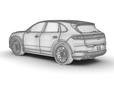 Porsche Cayenne Edizione Nera 2025 Modello 3D