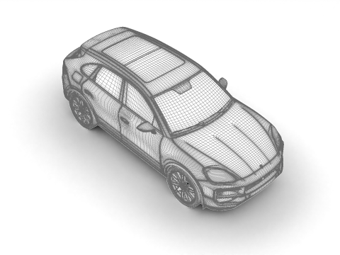 Porsche Cayenne Edizione Nera 2025 Modello 3D