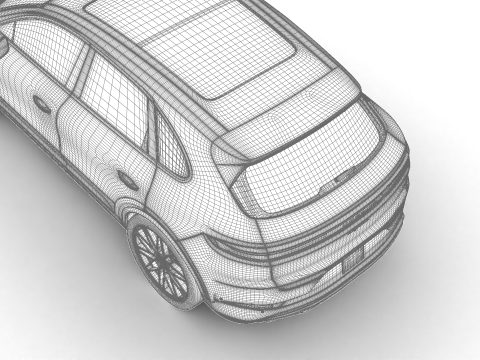 Porsche Cayenne Edizione Nera 2025 Modello 3D