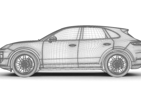 Porsche Cayenne Edizione Nera 2025 Modello 3D