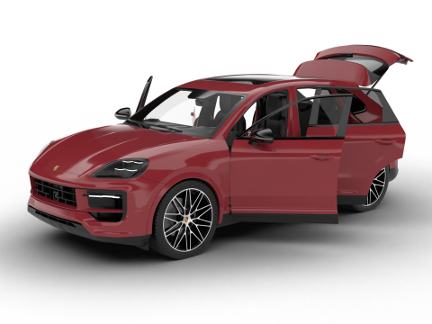 Porsche Cayenne Black Edition HQ 2025 Modello 3D