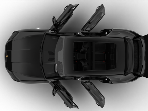 Porsche Cayenne Black Edition HQ 2025 Modello 3D