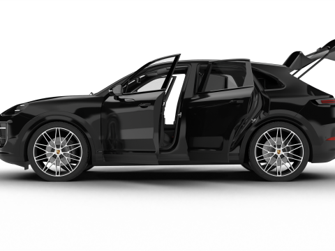 Porsche Cayenne Black Edition HQ 2025 Modello 3D