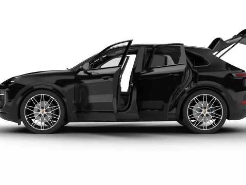 保时捷卡宴黑色版 HQ 2025 3D 模型