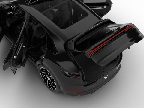 Porsche Cayenne Black Edition HQ 2025 Modello 3D