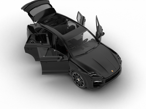 Porsche Cayenne Black Edition HQ 2025 Modello 3D