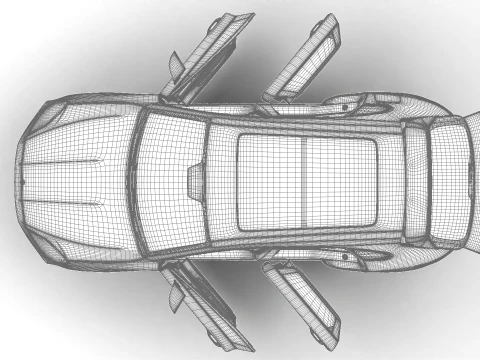 保时捷卡宴黑色版 HQ 2025 3D 模型