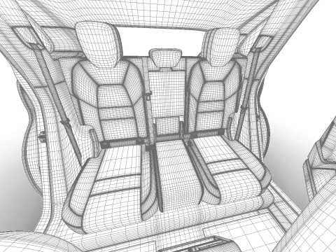 保时捷卡宴黑色版 HQ 2025 3D 模型