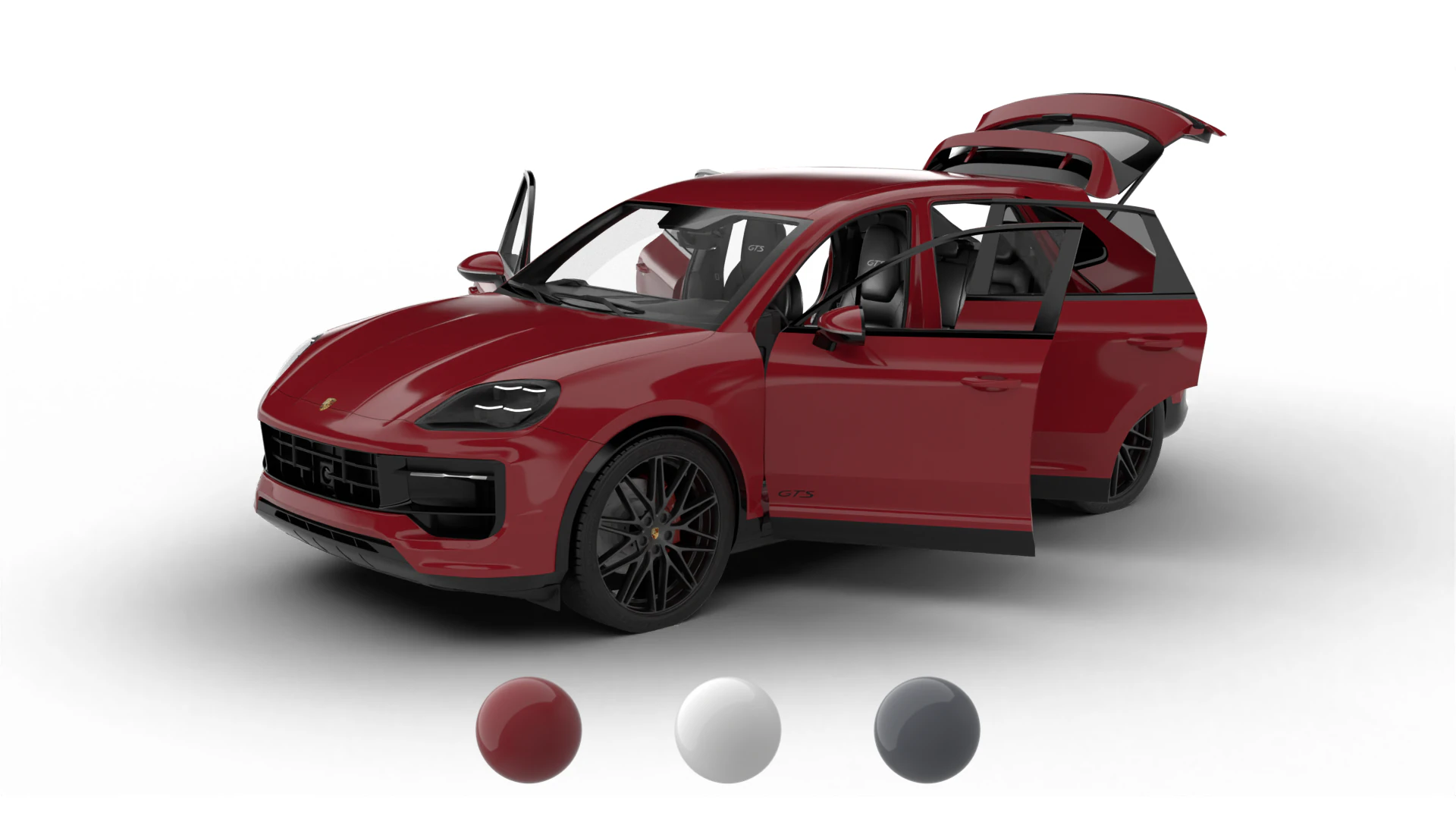 Porsche Cayenne GTS 2025 Sede Modelo 3D .c4d .max .obj .3ds .fbx .stl .blend 